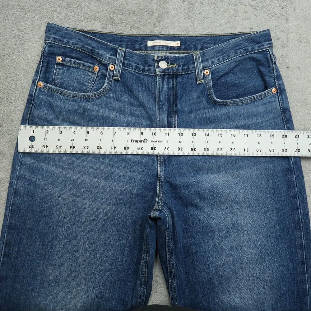 Levi's Jeans Women's Size 31 Blue High-Rise Low Pro Straight 31